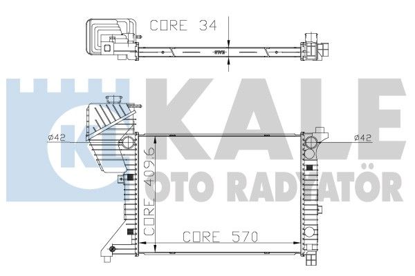 KALE OTO RADYATÖR Radiators, Motora dzesēšanas sistēma 319900